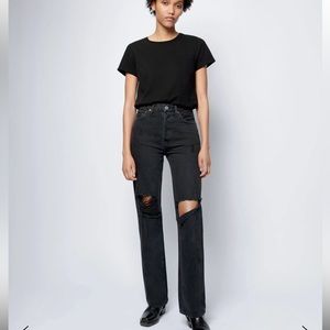 REDONE 90’s High Rise Loose Straight Leg Jeans (NWT)